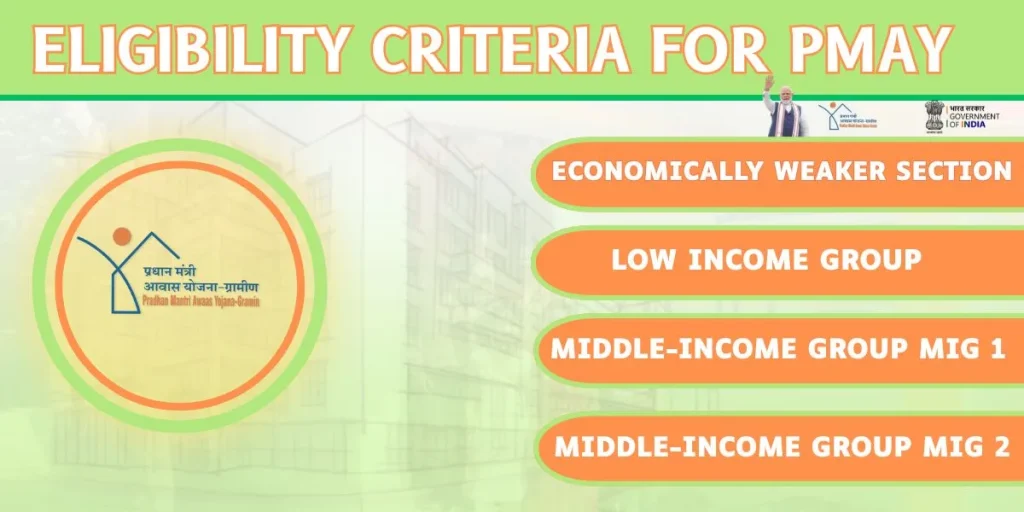 eligibility criteria for pardhan mantri awas yojna